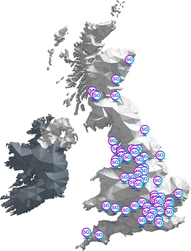△英国5G服务规划图