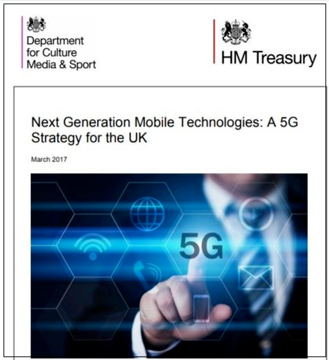 ▲《新一代移动科技：英国5G战略》，源于英国政府网站