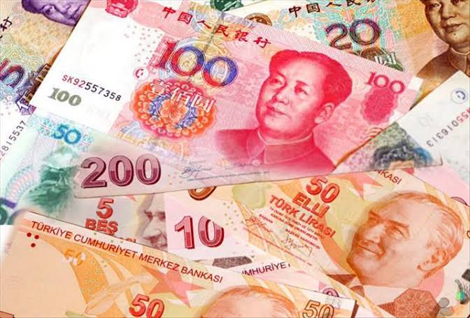 △土耳其里拉和中国人民币  图片来自网络