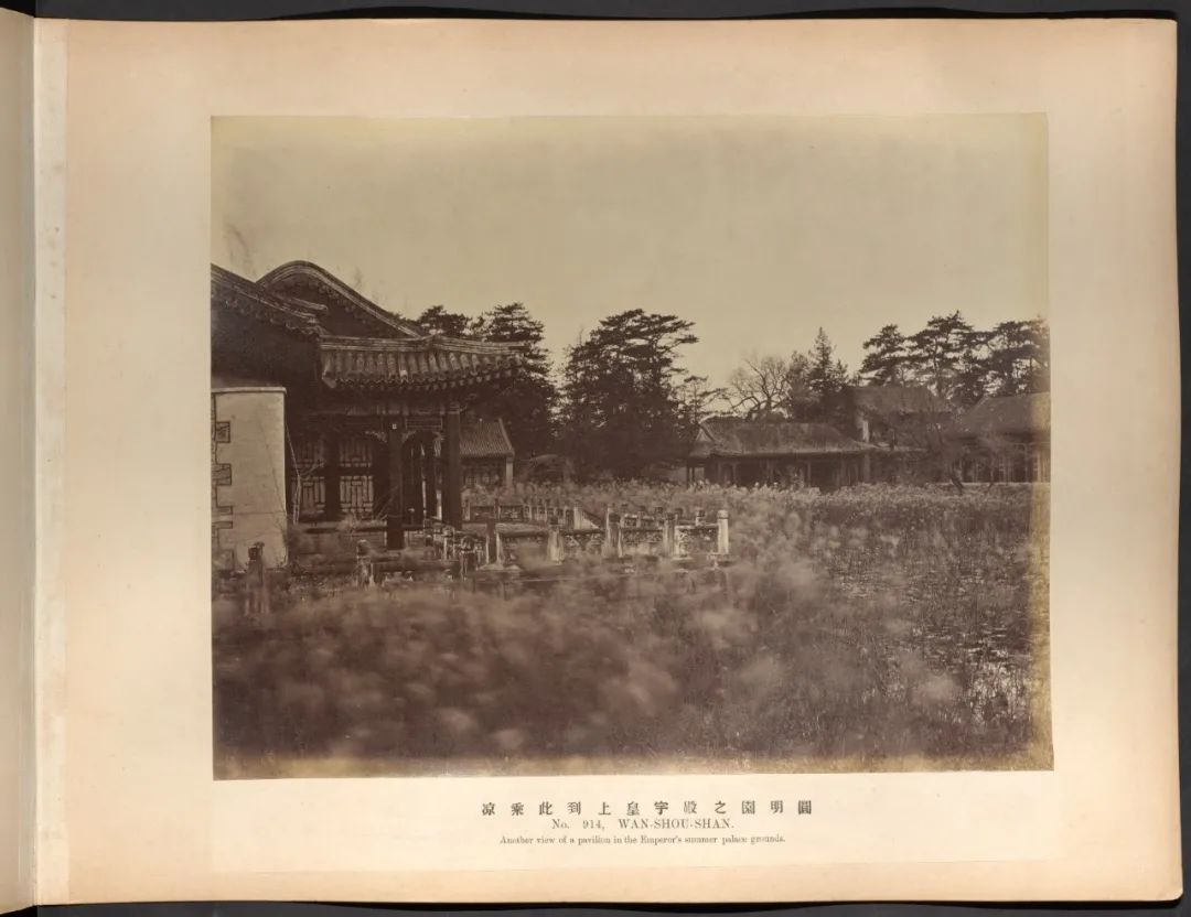 在1860年火烧中幸存的圆明园廓然大公景区旧影。