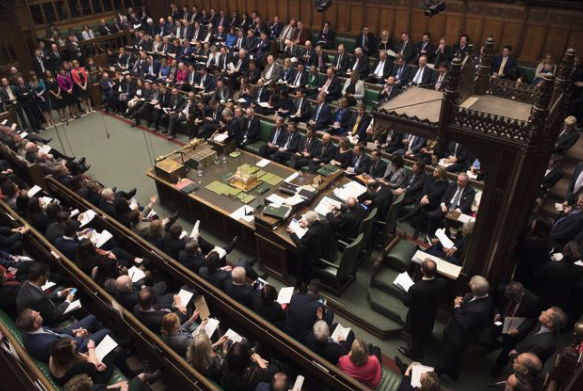 △英国议会下院（图片来源：BBC）