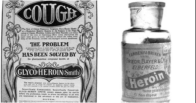 当时的海洛因广告和产品：问题已经被海洛因解决了