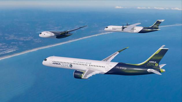 空客公司计划在2035年前，将三架氢动力概念机投入运营