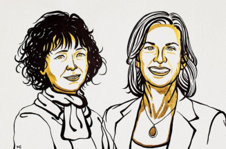 　CRISPR先驱以及诺贝尔奖得主Emmanuelle Charpentier（左） 和Jennifer A。 Doudna（右），图片来源：诺贝尔奖官网