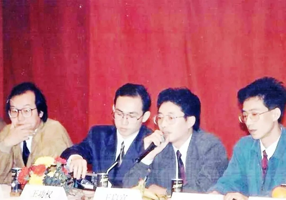 1993年，组建万通集团时的核心团队（左起：冯仑、潘石屹、王功权、王启富）
