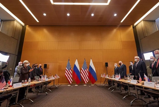  双方谈判会场。图源：Reuters